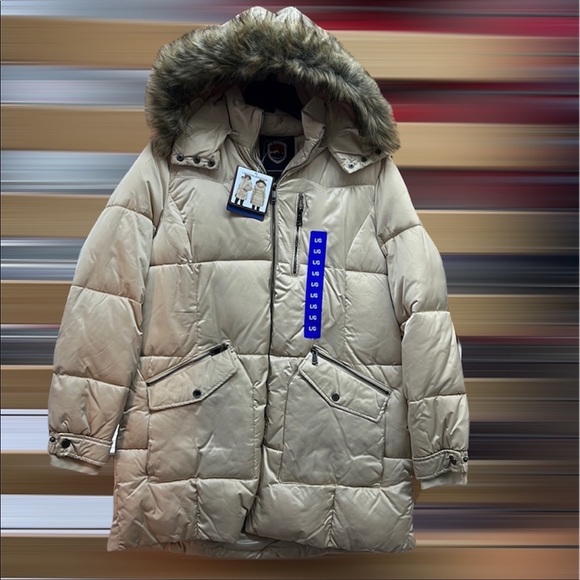 1 Madison Jackets \u0026 Coats | Nwt,1 Madison Expedition Puffer Coat Champagne | Color: Gray/White | Size: L | Fyoudim's Closet